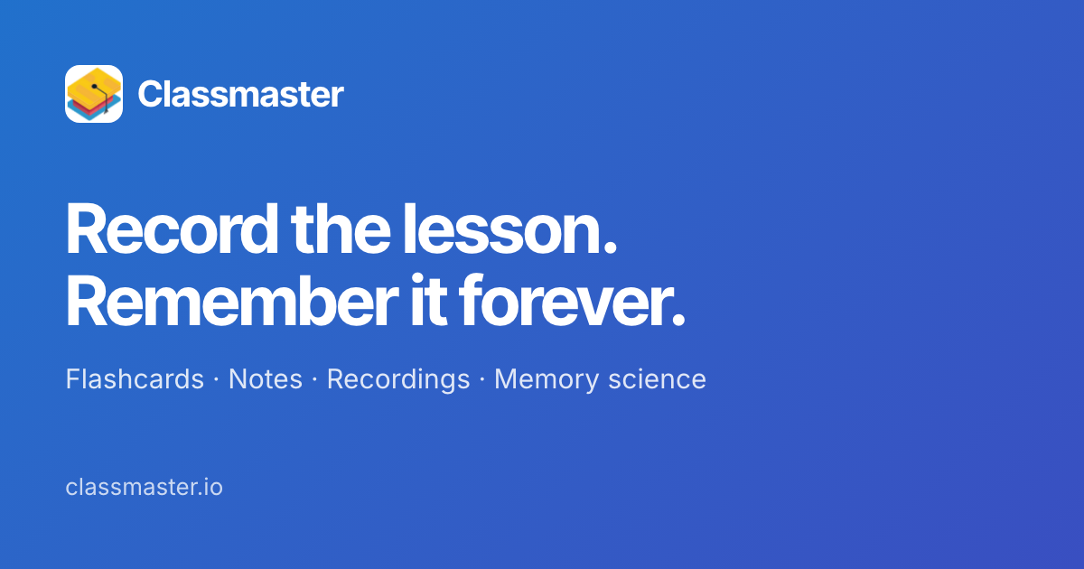 ClassMaster.io preview